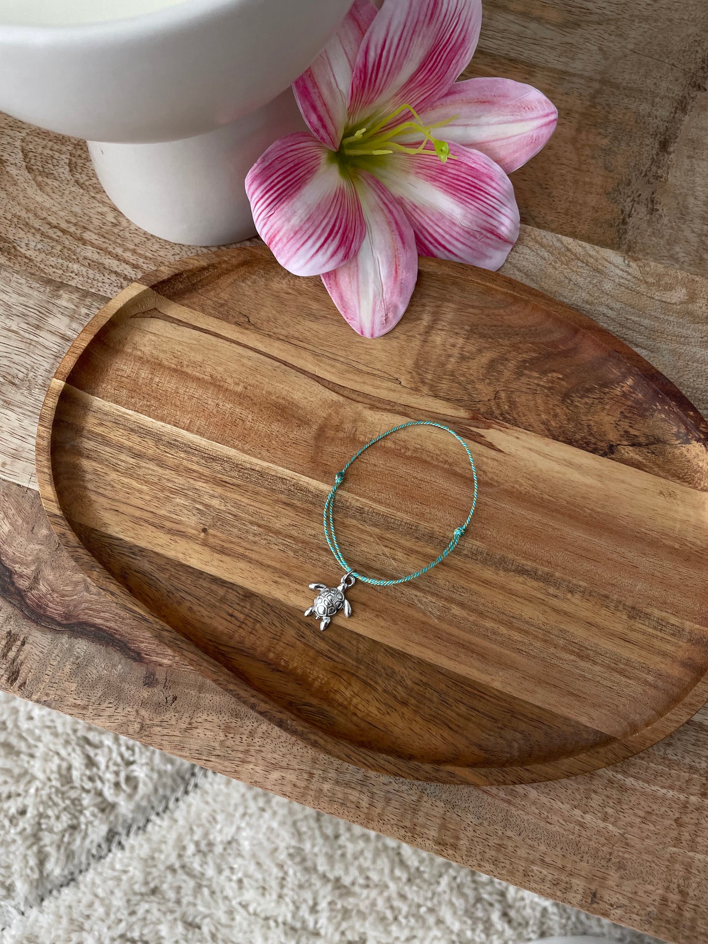 Bracelet Cordon | 1 breloque argenté