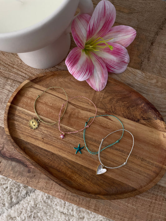 Bracelet Cordon | 1 breloque doré