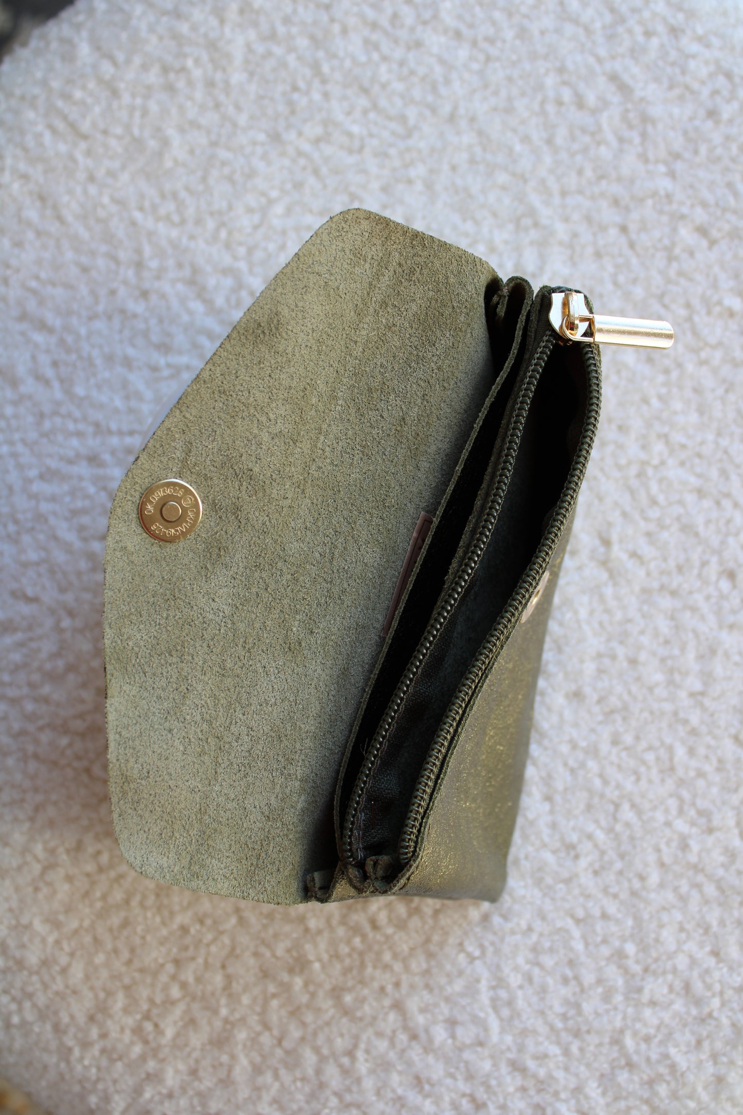 Porte feuille cuir irisé